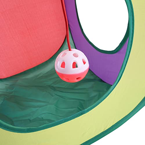 Cat Play Tunnel,Occupiedpet Collapsible Cube Tent with 3 Entry Points - color: 15 Pieces