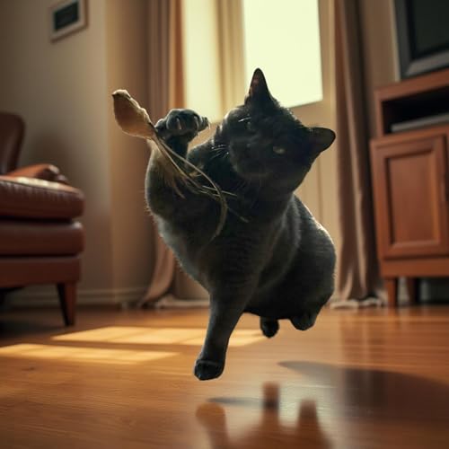Interactive Cat Toy;Simulated Feather Bird Teasing Stick;Suction Cup Feather Cat Toy; Cat Wand Toy