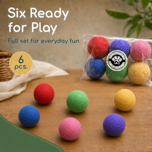 Wool Cat Balls, 6 PCS