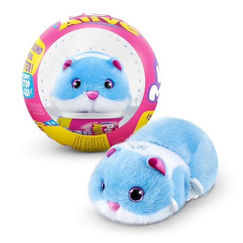 Pets Alive Hamstermania (Blue) by ZURU Hamster, Electronic Pet, 20+ Sounds Interactive, Hamster Ball Toy for Girls and Children - color: Blue