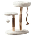 Habitat Haven The Oasis Cat Tree - Luxury Cat Condo, Modern Indoor Tower with Faux Fur Bed, Scratching Posts, and Toy for Cats, 23.5-Inch Width x 18-Inch Depth x 28.5-Inch Height - color: The Oasis