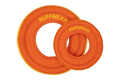 Ruffwear, Hydro Plane Flying Disc Dog Toy, Biolumin Blue, 12", Large