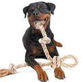 Fida Dog Rope Toys for Large Dogs, Tough Tug of War Dog Toys - color: White-1 handle