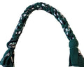 Dog Puppy Tug Pull Toy Rope Play Durable Interactive Entertaining Heavy Duty Fleece Square Braid by Knots SO Fast (Green) - color: Green