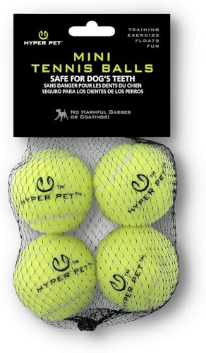 Hyper Pet Mini Extra Small Tennis Balls for Dogs, 1.75 Inch, 4 Pack, Green - color: Green, size: MINI 1.75" - 4 Pack