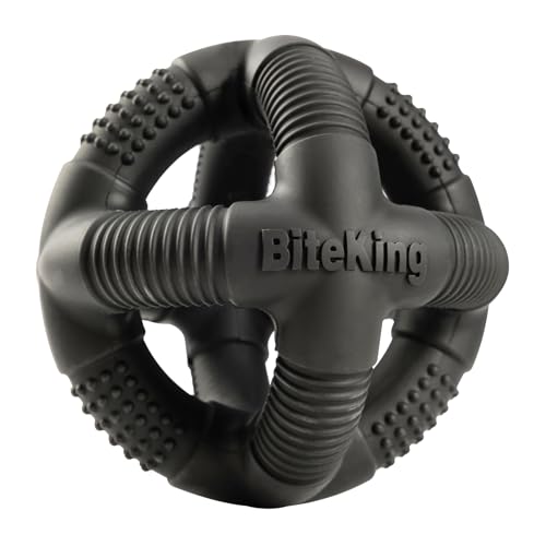 Natural Rubber Dog Balls for Large Aggressive Chewers - Lifetime Replacement - Indestructible and Durable Dog Toys for Large Breed, Black - color: Black