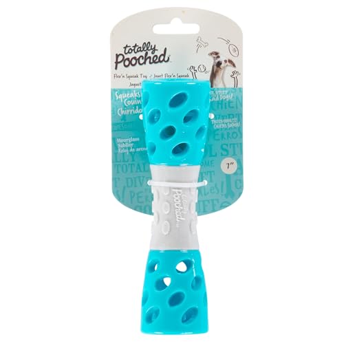 Messy Mutts Totally Pooched Toss n Stuff Hourglass, 7 Inch, Teal - color: Blue