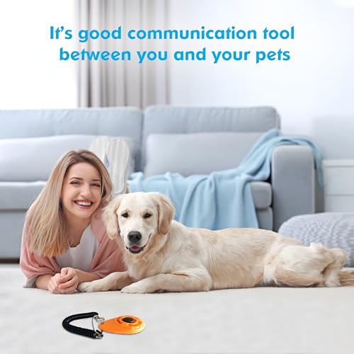 MODUS Pet Training Clicker for Dogs - Clicker with Adjustable Wrist Strap - Positive Reinforcement Clicker for Dogs, Cats, Puppies