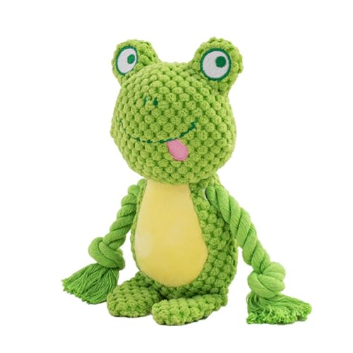 Dog Toys, Dog Squeaker Toys with Crinkle Paper(Green Frog) - color: Green Frog