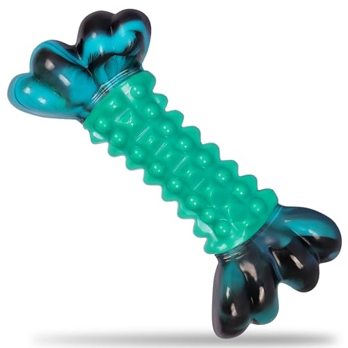 Durable Nylon Dog Bones for Aggressive Chewers,Indestructible Dog Toy,Dog chew Toys–Bacon Scented Tough Chew Toys for Medium and Large Breeds