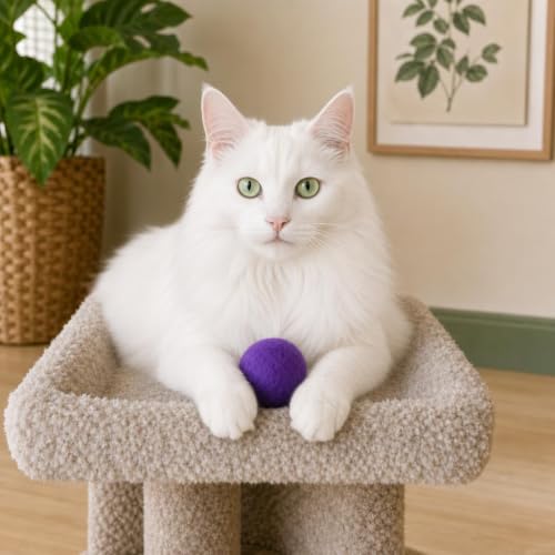 Wool Cat Balls, 6 PCS