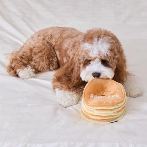 CHEWFFON Pancake Dog Snuffle Toy, Layered Treat Hiding Enrichment Game - style: Pancake