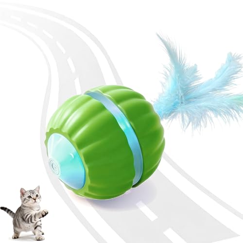 Interactive Cat Toys for Indoor Cats,Automatic Moving Kitten Toys - color: P08-Green