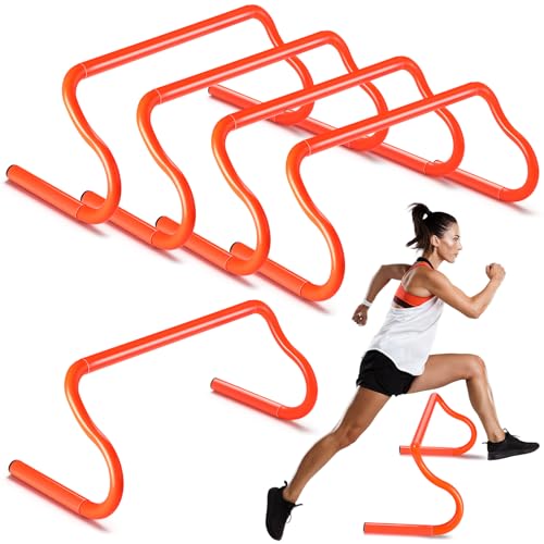 Gemscream 5 Pcs Speed Agility Training Hurdles Detachable Durable Equipment Plyometric and All Purpose Speed Training Hurdle Equipment for Athletes Soccer Basketball