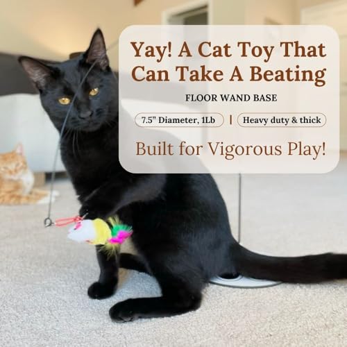 Cat Toys for Indoor Cats, Interactive Cat Toy Wand, Kitten Stuff, 9 Lures - color: Meow Motion Bundle