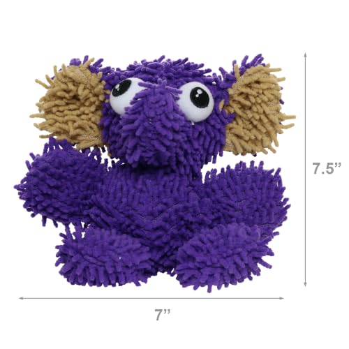 MIGHTY® 2 Pack Microfiber Small Elephant Dog Toys - color: 2PK Purple Elephant