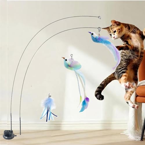 Cat Toys Interactive Hands-Free 6 Pack Cat Toys for Indoor - color: GREY