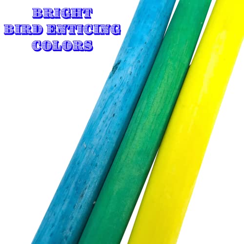 5517 Skinny Rainbow Sola Logs Pk12 - Handcut Lightweight Sola Wood - color: Rainbow Skinny Sola Logs, size: Pack 12