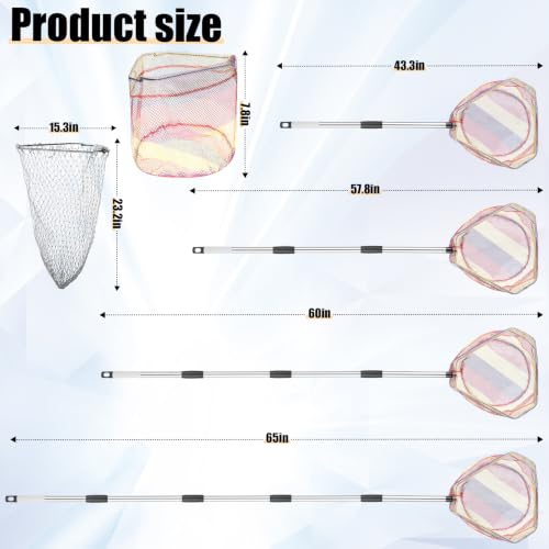 Chicken Catching Net 2 Pcs, Bird Catching Net, 32" to80 Animal Catching Net