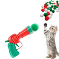 Interactive Cat Launcher Toys Cats Pom Pom Ball Shooter Set with 50 Balls