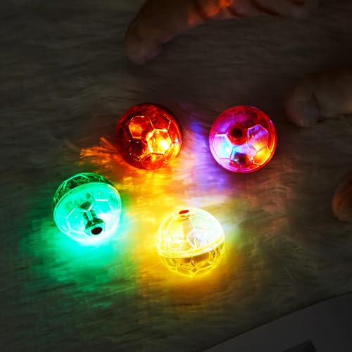 Frienda 4 Pcs Light up Cat Ball LED Motion Ghost Hunting Cat Ball, Classic - color: Classic