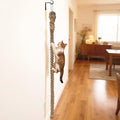 2" x 4.92Ft Cat Climbing Jute Rope with Hook for Wall Mounting - size: 59 IN(1.5M)