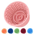 Dog Lick Bowl, Non-Slip Freeze Slow Feeder Small Medium, 1.6 Cup - color: Pink