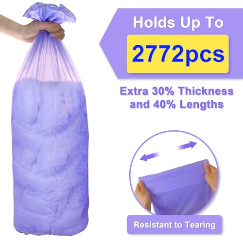 Diaper Pail Refill Bags Fits Dekor Classic 4 Pack for 2772 Diapers - size: 1 Count (Pack of 4)