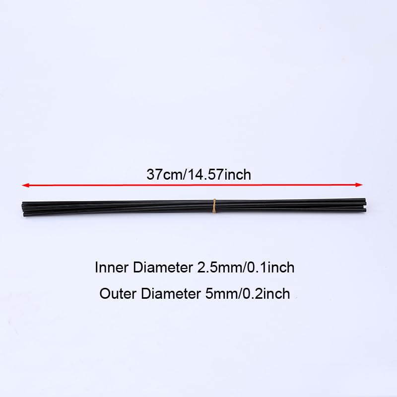 10 Pack Cat Interactive Toy Wand Replacement Rod 15'' DIY Kitten Teaser Plastic Tube Stick for Kitty Charmer Ribbon String Rainbow Strap Feather Plush Pet Cats Chaser Refills Bell