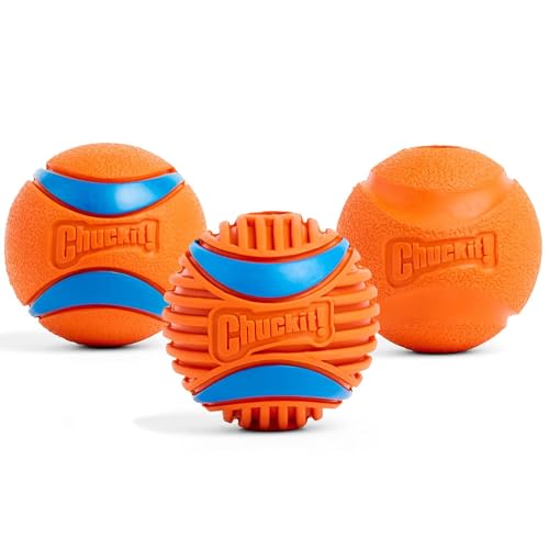 Chuckit! Ultra and Rugged Dog Balls, High-Bounce Fetch, Medium, Set of 3 - size: Medium (2.5"), style: Fetch Pack 2