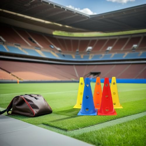 VANZACK 5pcs Agility Training Cones Soccer Cones Football Flexibility Drills Hollow Sports Training