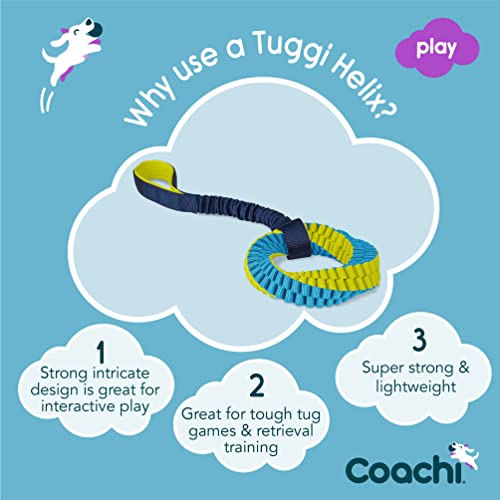 Coachi Tuggi Helix - Interactive Dog Toy for Tug of War & Play - style: Tuggi Helix