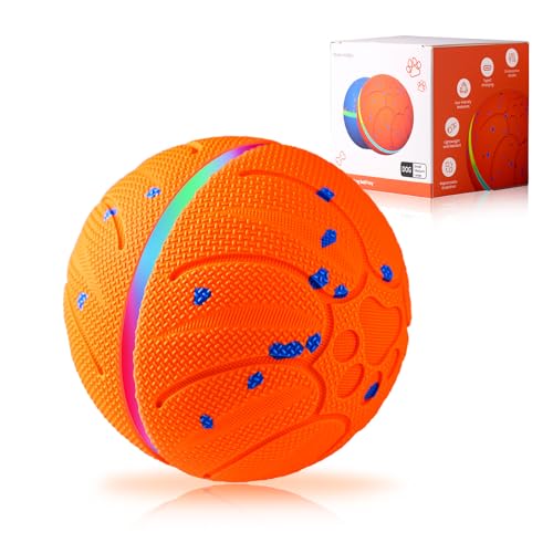 Smart Interactive Dog Toys Automatic Moving Dog Ball, Orange