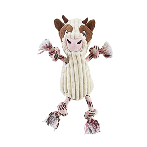 Outward Hound by Charming Pet Ranch Roperz Cow Plush Squeaky Dog Toy - color: Ranch Roperz Cow
