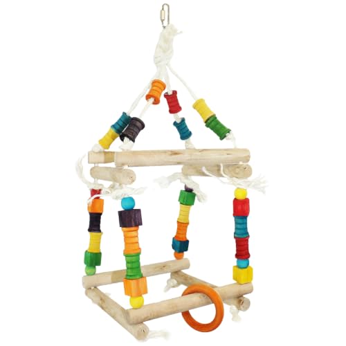 Jungle Canopy Toy Bundle - Colorful Interactive Climbing Forage Cage Accessory Toy Set - for Sugar Gliders, Rats, Ferrets, Hamsters, Squirrels, Parrots, Birds, Marmosets, Degus, Monkeys & Small Pets