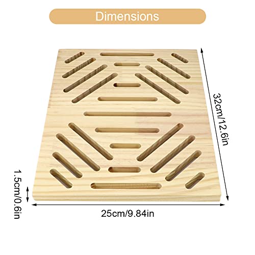 Litewoo Rabbit Scratch Board Claw and Teeth Care Chew Toy Bunny Wood Pad, B - color: C 12.60x9.84 inch