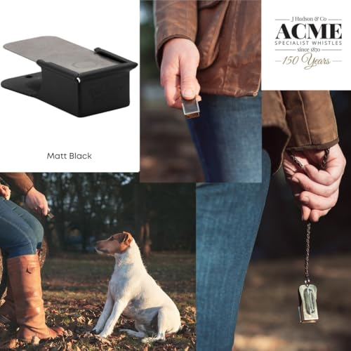 ACME Genuine 470 Dog Training Clicker Cricket - Positive Reinforcement, Loud & Reliable, WWII D-Day Paratrooper Memorabilia. Made in the UK. Solid Brass with a Matt Black Finish - color: Matt Black