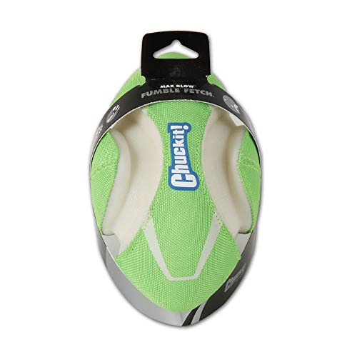 Chuckit! Max Glow Fumble Fetch Dog Football Dog Toy (Pack of 6) - size: Small (Pack of 6), style: Max Glow