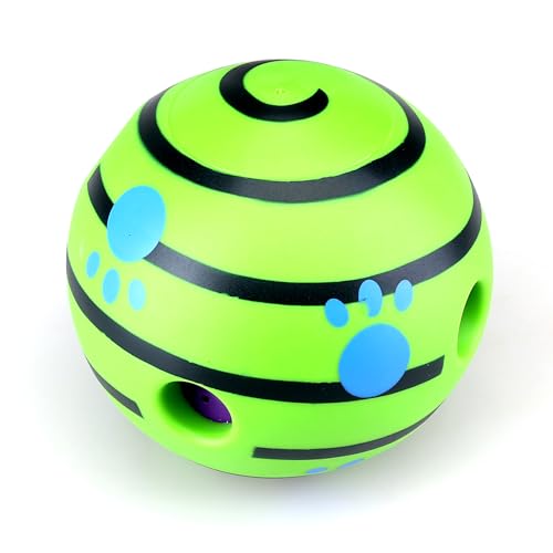 Wobble Giggle Ball, Interactive Dog Toy, Fun Giggle Sounds When Rolled or Shaken