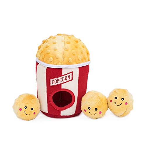 ZippyPaws Burrow Interactive Dog & Puppy Toys for Boredom - Popcorn Bucket - style: Popcorn Bucket
