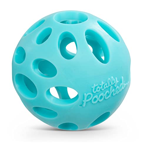Messy Mutts Totally Pooched Huff n Puff Ball, 2.5 Inch, Puzzle, Teal - color: Teal