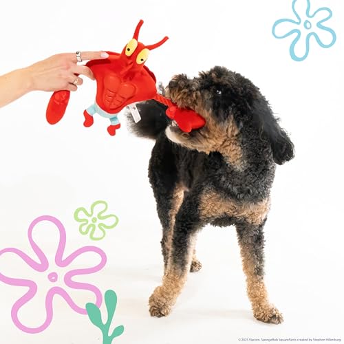 SpongeBob SquarePants, Squeaky Plush Dog Toys, Larry & Sandy, 2-Pack - style: Larry and Sandy