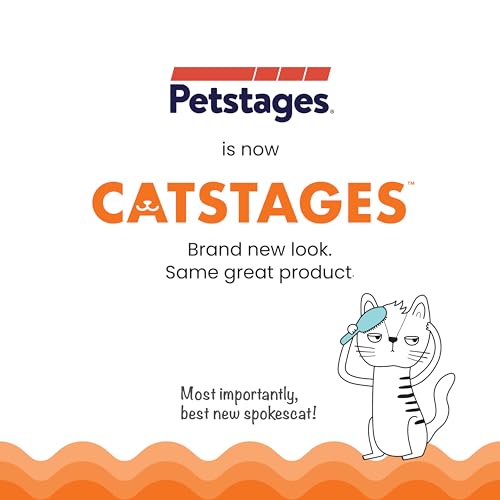 Catstages OrkaKat Wiggle Worm Dental Cat Chew Toy with Catnip, 3.8"
