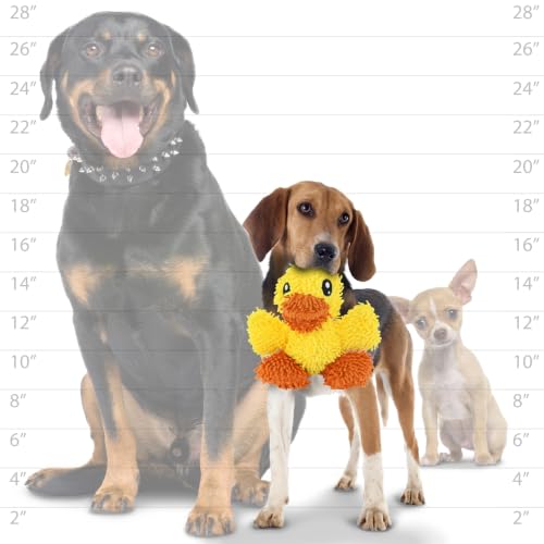 MIGHTY® 2 Pack Microfiber Small Duck Dog Toys - color: 2PK Yellow Duck