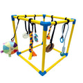 Puppy Play Gym with 8 Hanging Toys, Small Dogs Indoor Enrichment Jungle Gym