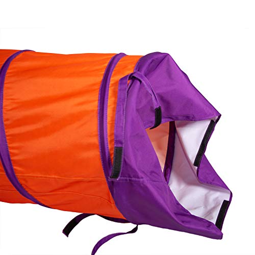 Pacific Play Tents 20509 Institutional Tunnel, 6' x 19" Diameter - Orange/Purple - color: Orange/Purple