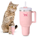 PUPROAR Kitty Cup Catnip Cat Toy, Cat Birthday Gift & Cute Girly Accessory, Crinkle Toy for Indoor Cats (Pink Peach Dust) - color: Pink PeachDust