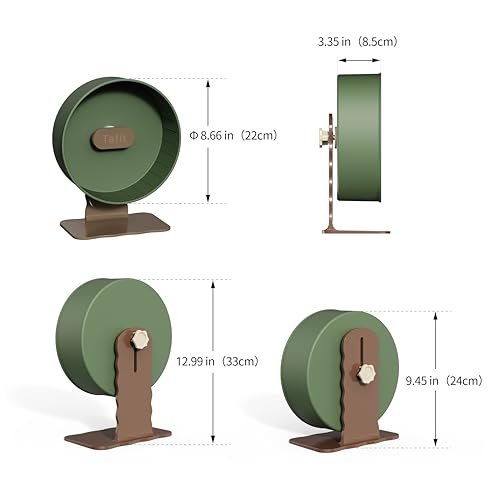Super‑Silent Hamster Exercise Wheel – 8.66‑inch Quiet Running Spinner - color: Nut Brown, size: 8.7inch
