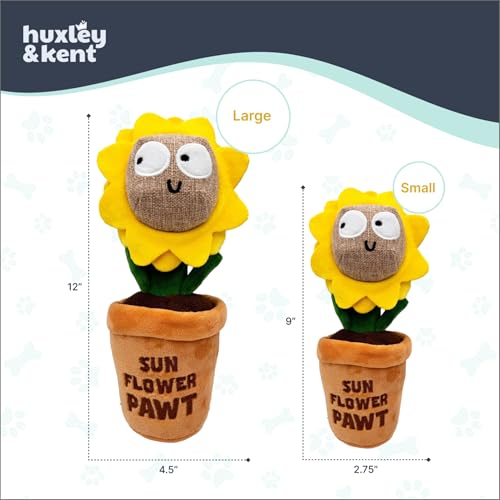 Huxley & Kent Seek 'n Treat Puzzle Dog Toy, Sunflower Pawt, Large - color: Sunflower Pawt, size: Large