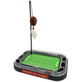 Pets First 5-in-1 Cat Scratcher Toy: Iowa State Cyclones Football Field Cat Scratcher with Catnip Filled Plush Football & Feathers - color: Iowa State, size: Football Field